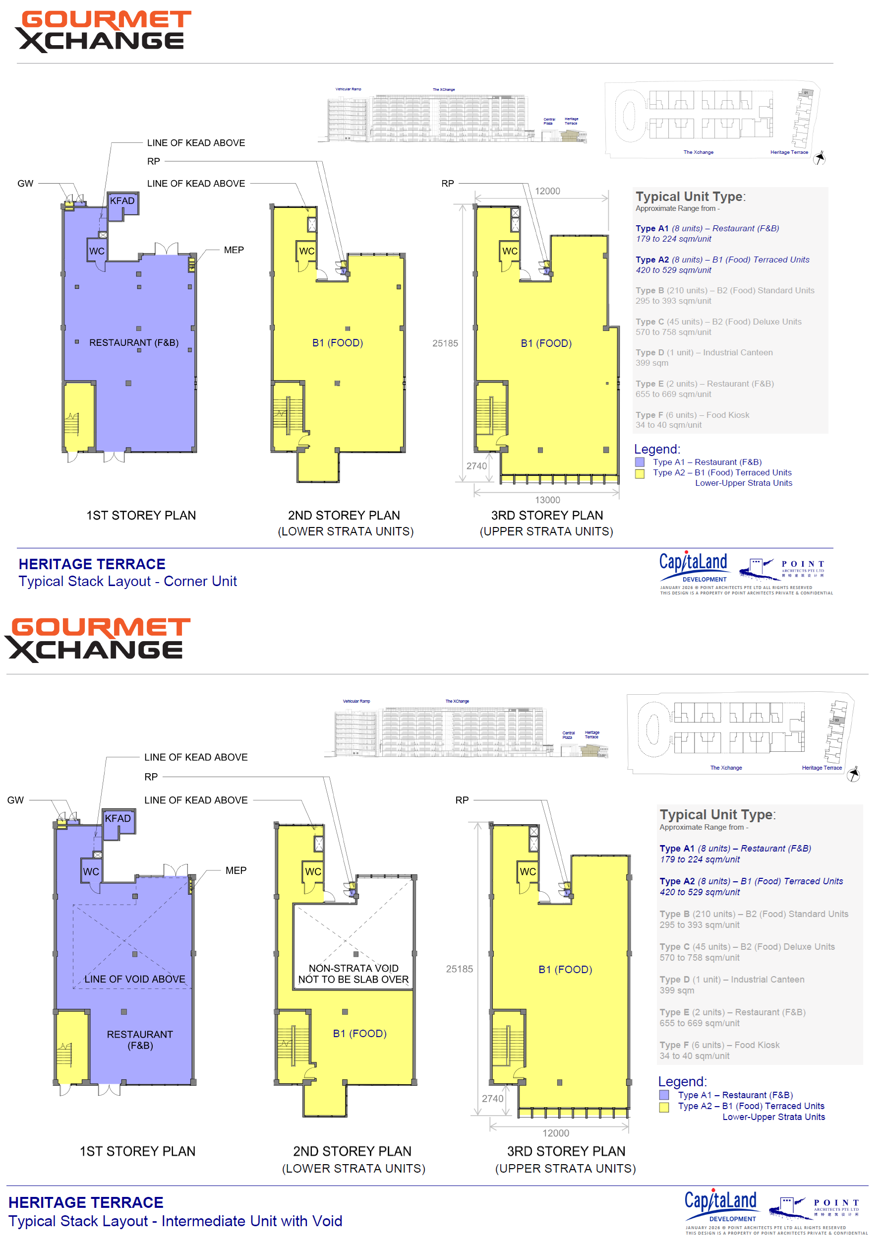 Gourmet Xchange 1 Bedroom Floor Plan 1